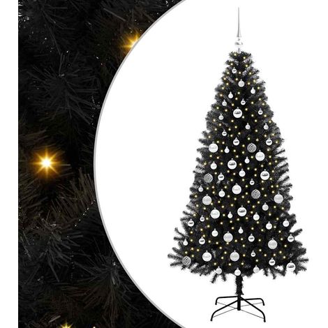 Weihnachtsbaum Schwarz 180 cm PVC vidaXL (1/5)