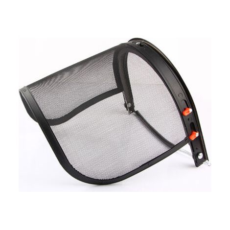 Visière de protection grillagée réglable avec pare-soleil
