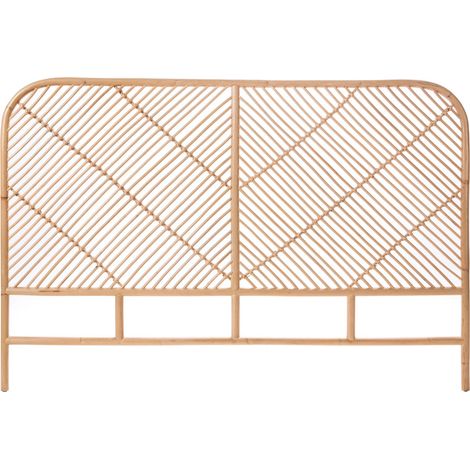 Drawer – Tête de lit en rotin naturel 168 cm – Design contemporain vintage – Idéal pour chambres modernes et rétro – Ambiance chaleureuse (1/5)