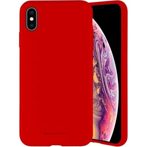 Custodia in silicone Mercury per iPhone 15 Pro Max, colore rosso (1/5)