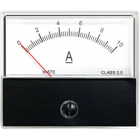 Nazalus-Vente chaude-Panneau Analogique Actuel Compteur Amperemetre Jauge Classe 2.0 Precision Dc 0-10A Analogique Amperemetre Ampere Mesure Tester Panneau De Jauge, Dc 0-10A (1/5)