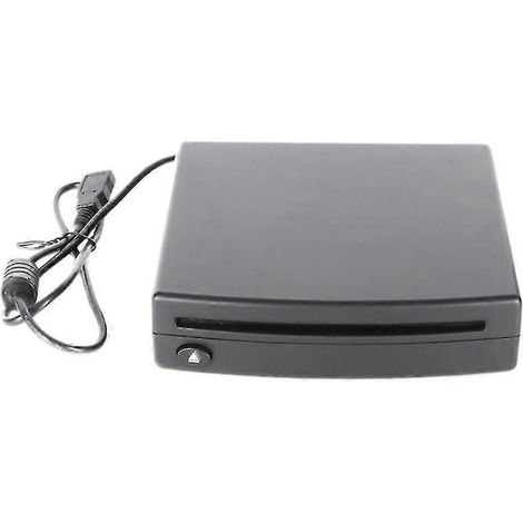 Lecteur CD externe fin pour voiture, compatible PC, TV LED/MP5, Android, GPS, alimentation USB universelle, Slo-B8 Noir (1/5)