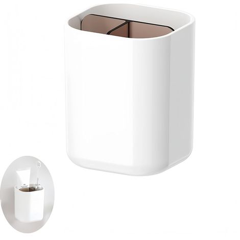 Adhésive Boîte de Rangement Murale,boîte de rangement pour petits objets,Armoire/Salle de Bains/Réfrigérateur Boîte D'organisation Pour Articles Divers (Petit) (1/5)