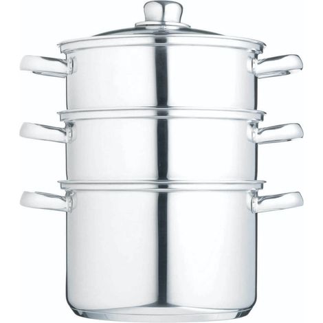 Kochgerät craft 3 tier steam cooker Edelstahl 27x47 cm