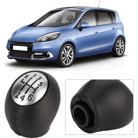 Schaltknauf für 6-Gang-Schaltgetriebe, passend für Megane Mk3, Clio Mk3, Laguna Mk2 und Scenic. (1/4)