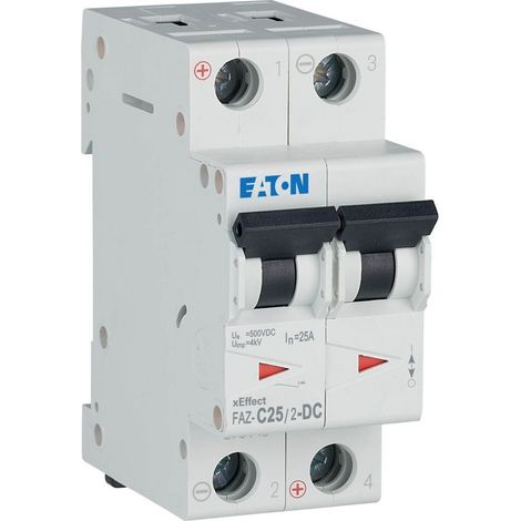 Interruttore Eaton c25/2-dc 25 A 15 kA DC