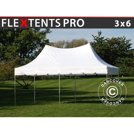 Pop up gazebo FleXtents PRO Peak Pagoda 3x6 m White