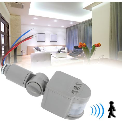 Capteur de mouvement infrarouge intelligent pour corps humain, capteur de lumière LED 85-265 V (1/5)