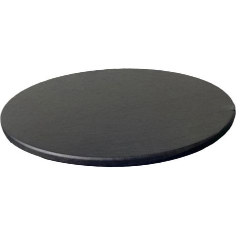 Nappe ronde 60 cm, imperméable, antidérapante, polyester, noir
