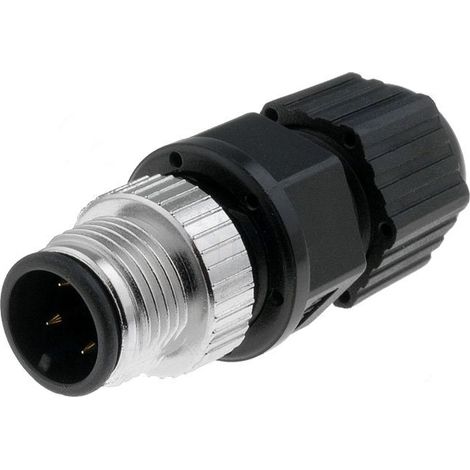 Conector M12 Macho 4 Pin Recto Aereo