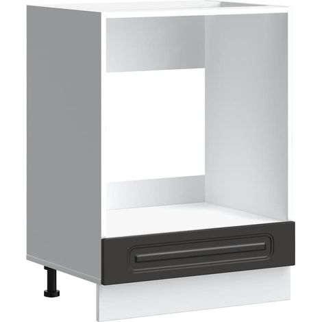 Meubles de Rangement,Armoire à four Kalmar noir bois d'ingénierie CFW391733 (1/5)