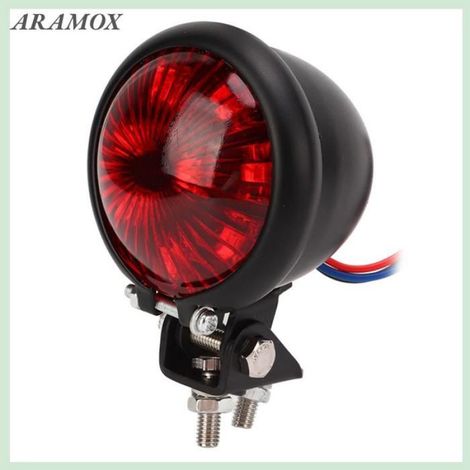 Feu Arriere Moto - LED Rond Retro - Universel 12 V - Pour Freinage Et Eclairage Arriere - 1 Unite (1/5)