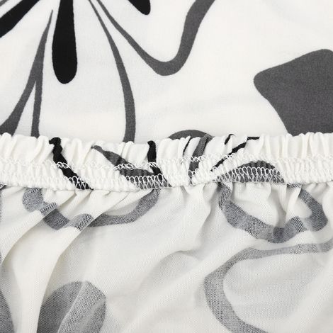 Housse de chaise élastique imprimée en polyester, amovible et protectrice, pour la maison, les mariages et les hôtels. (1/5)