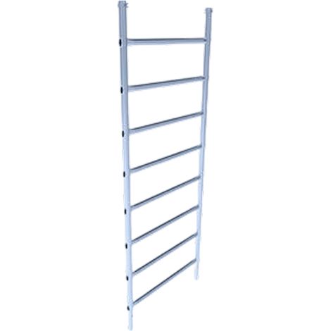 Tubesca Comabi – Échelle 2m 8 échelons – Accessoire pour échafaudage Cross2 et Totem2 – Pour chantiers humides et terrains accidentés