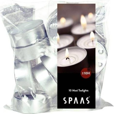 SPAAS - Bougies chauffe-plats - Durée 10H - x10