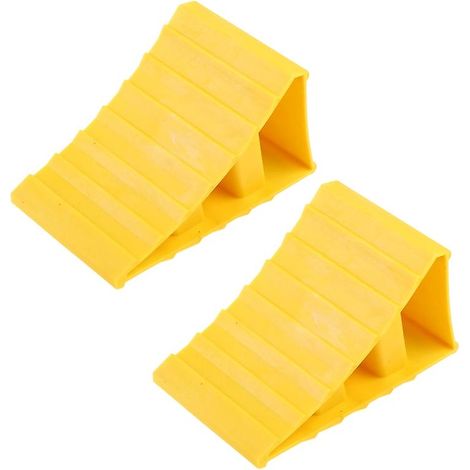 2 cales de roue antidérapantes pour voiture, camping-car, remorque, camion (1/5)