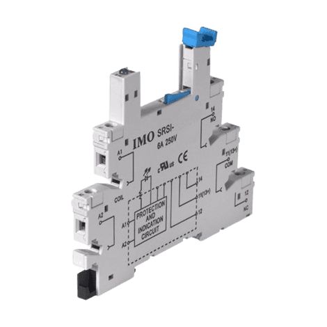 Embase relais DIN type Slim commande 230V