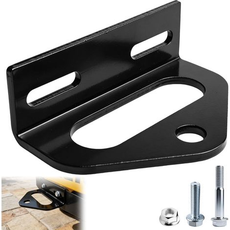 Attelage de remorque universel pour tracteur à gazon avec boulons, support adaptateur, récepteur, attelage de remorque pour tondeuse à gazon, accessoires de tondeuse à gazon, noir (1/5)