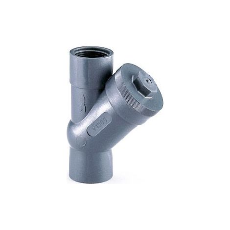 Valvola di ritegno a palla DN 2", attacco FF. Corpo PVC. Sfera alluminio rivestimento NBR (nitrile) 149B5224 (1/2)