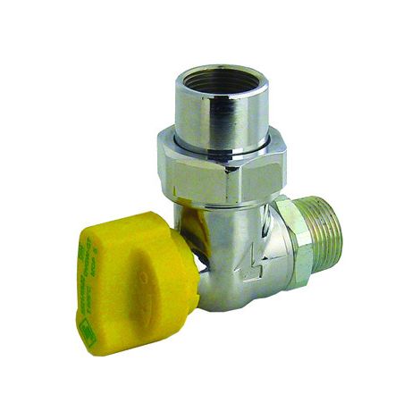 Seppelfricke SEPP Gas Gasgeräte-Eckkugelhahn verchromt a/i R1"xRp1" (DN25) Cr Typ 5522, 0029485 (1/2)