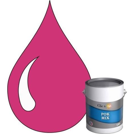 Peinture d'Accroche et Finition 2 en 1 - POK - POK MIX Violet - Satiné - RAL 4010 - 1L (1/4)