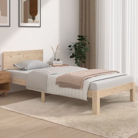 Bed Frame without Mattress 90x190cm Single vidaXL (1/5)