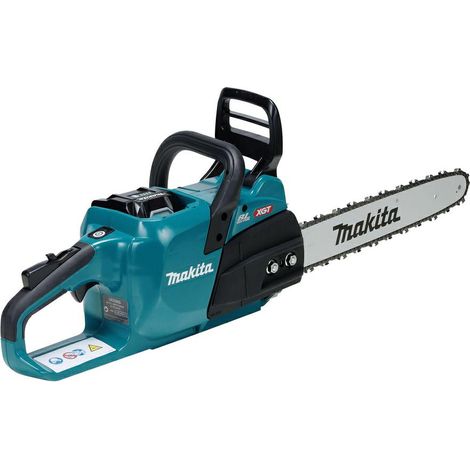 Makita Piła Łańcuchowa 40V XGT UC026GT101, Kettensäge 40cm, Akku 5,0Ah, Leistungsstarke und Ergonomische für das Schneiden von Holz und Hecken.
