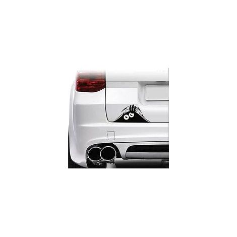 3D Cartoon Funny Peeking Monstre en Vinyle Autocollant de Voiture Motif emblème Badge (1/4)
