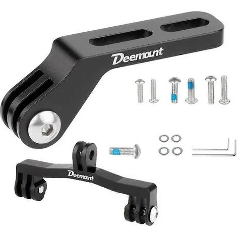 DEEMOUNT Fahrradlicht-Verlängerungshalterung, kompatibel mit Insta360 und GoPro Action-Kameras sowie Magicshine Rennradlichtern. (1/5)