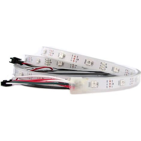 Striscia Bobina Striscia Led SPI Magic Color RGB Con IC WS2812 5V Con 150 Smd 5050 5 Metri Con Guaine IP67