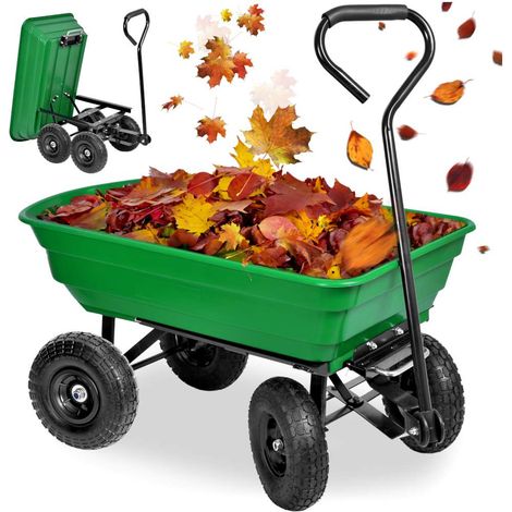 Carrello di trasporto ribaltabile verde Garten (1/5)