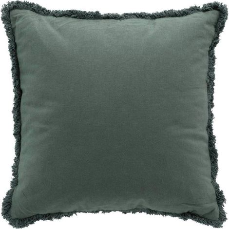Coussin Déco à Franges "Eve" 45x45cm Verveine (1/3)