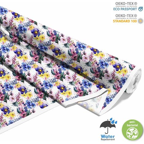 OUTDOOR DEKOSTOFFE OXFORD - Motiv Wildblumen 2 I DX228