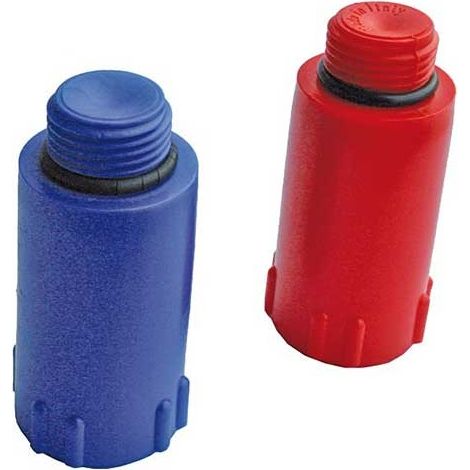Tappo collaudo rosso / blu : Modello - 3/4"