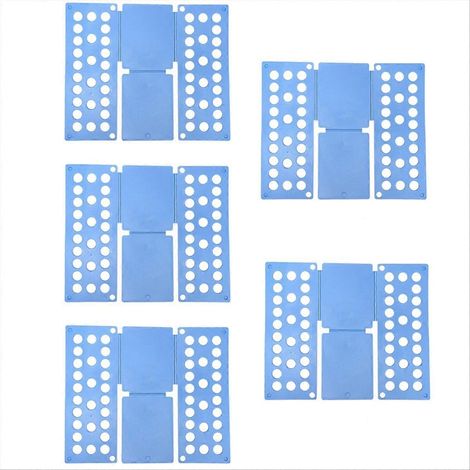 Planche à plier les chemises, plieuse à vêtements gain de place, lot de 5 (1/5)