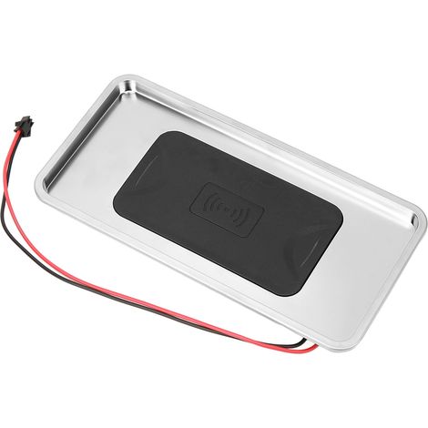Chargeur Voiture 15W Sans Fil, 2 Câbles DC12V, Protection des Bords pour Camping-car Véhicule Utilitaire Engin de Chantier (1/5)