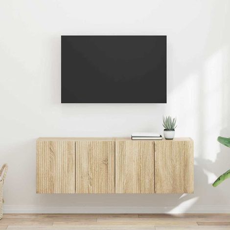 TV-Wandschrank 2 pcs Sonoma-Eiche 59,5 x 31 x 40 cm (1/5)