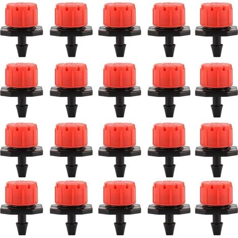 100PCS Goutteurs Irrigation Goutte à Goutte dripper,Buses de Gicleurs émetteur Jardin,Arrosage Goutte à Goutte Automatique 360° Réglable pour Plante Serre Pelouse DIY (1/5)