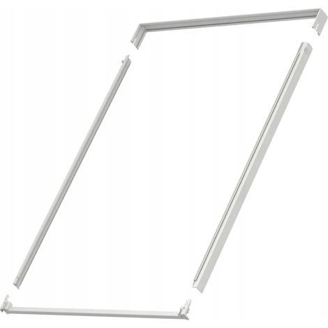 Kołnierz d'étanchéité - 78x140 cm - Aluminium gris - Protection optimale - Installation facile