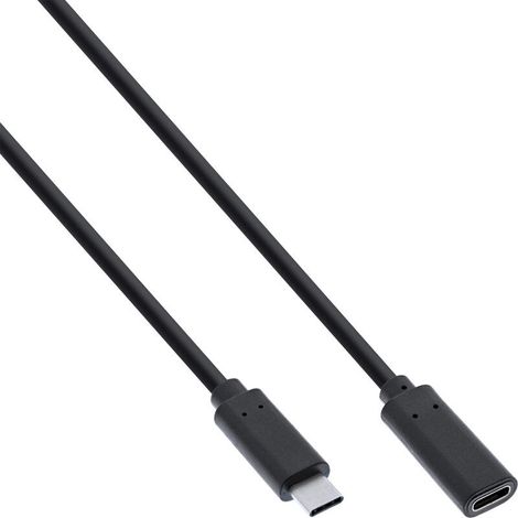 Cable USB 3.2 tipo C macho/hembra InLine, 0,5 m