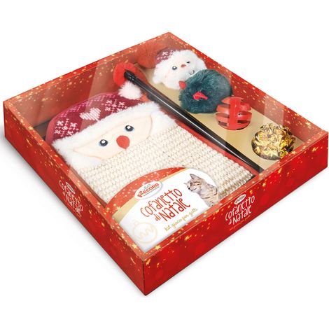 Boîte de Noël pour chats avec jeux (1/2)
