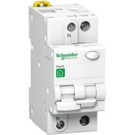 Resi9, 1P+N, 16A, courbe C, 4500A, type AC, 30mA - R9D31216