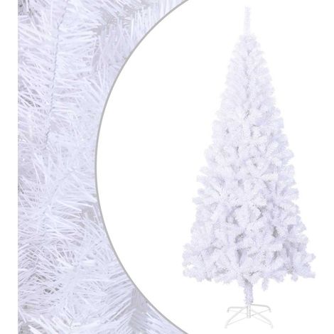 Sapin de Noël artificiel, 240 cm de long, blanc