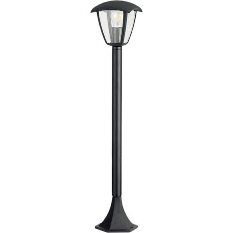 TRADE SHOP - Lampione Da Giardino 86 Cm Lanterna Da Terra Per Vialetti Con Attacco E27 Ip44 819pb-b860 - Grigio (1/5)