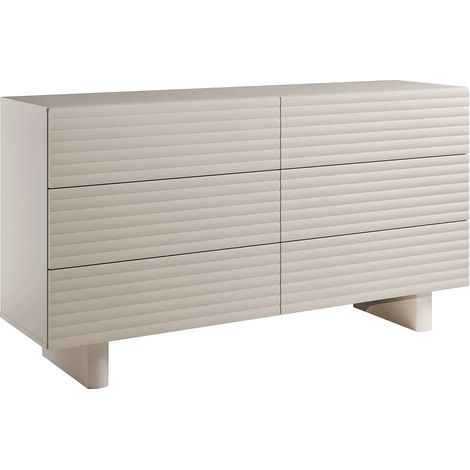 Comò 6 cassetti MDF Beige - LUDIMA (1/5)