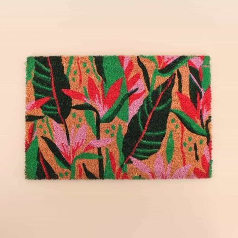 Paillasson fleurs tropicales 40x60cm (1/5)
