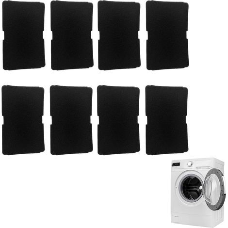 8 Replacement Filters 2964840100 for Tumble Dryer with Heat Pump, avec pompe à chaleur, filtre en mousse pour modèles 245 x 155 x 10 mm Base Filter