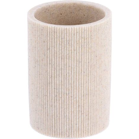 Taza de poliresina acanalada - natural - Tendance