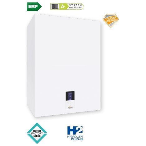 Caldaia a Condensazione Ferroli BLUEHELIX HITECH RRT 28 K 50 con Accumulo di 50 litri Metano/Gpl Low NOx Completa di kit Scarico Fumi
