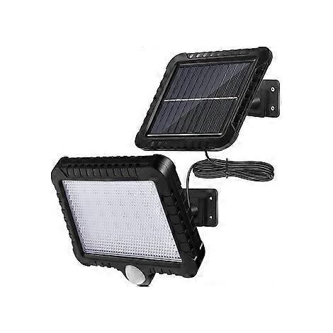 Solar-Außenleuchte mit Bewegungsmelder, IP65 wasserdicht, LED-Flutlicht mit 5 m Kabel, 120° Abstrahlwinkel